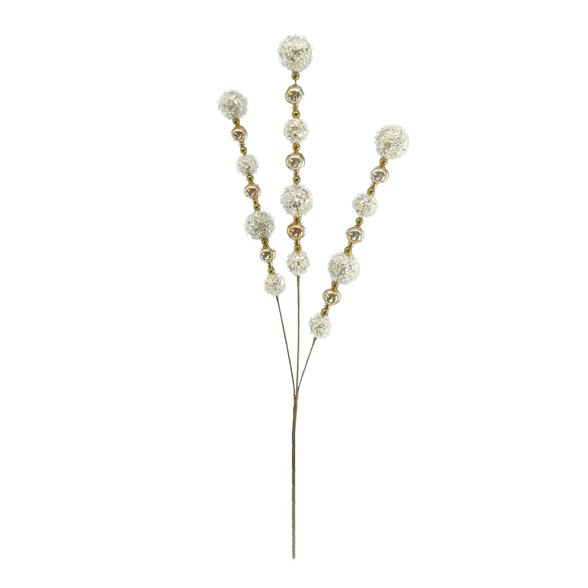 28" Champagne Ornament Balls Stem by Ashland®